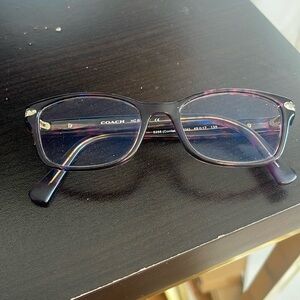 Coach Womens Eyeglasses HC6065 5288 Confetti Purple 49 17 135 Frame only‎